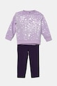 Trenirka za bebe adidas pletivo ljubičasta JW2434