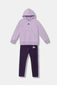 adidas komplet dziecięcy JX0216 fioletowy AW25