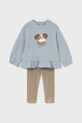 Комплект за бебета Mayoral памук син 2738.4A.Baby.9BYA