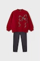 Mayoral komplet dresowy dziecięcy z elastanem czerwony 4720.6F.Mini.9BYA