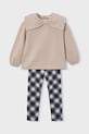 Mayoral komplet dziecięcy z elastanem beżowy 4723.6K.Mini.9BYA