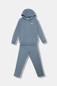 Puma dres dziecięcy Metallic Hooded Sweat Suit FL G dzianina niebieski 689729