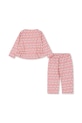 Детски памучен комплект Konges Sløjd DREY SET GOTS KS103785.9BYA розов AW25