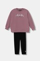 Otroška trenirka EA7 Emporio Armani Pletenina roza 7G000167.AF15583