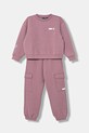 Dječja trenirka EA7 Emporio Armani bez uzorka roza 7G000161.AF13151