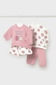 Комплект за бебета Mayoral Newborn (4 броя) еластичен розов 2630.2Q.Newborn.9BYA