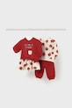 Sada pre bábätká Mayoral Newborn 4-pak s elastanom červená 2630.2Q.Newborn.9BYA
