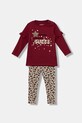 Guess komplet niemowlęcy 2-pack z elastanem bordowy A5BG02.J1314.9BYA