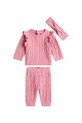 Tommy Hilfiger komplet niemowlęcy dzianina różowy KN0KN02087.9BYA