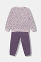 United Colors of Benetton dres bawełniany dziecięcy 2-pack 3YWXGK00R.G.P.seasonal fioletowy AW25