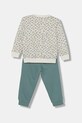 Детский хлопковый спортивный костюм United Colors of Benetton 2 шт 3YWXGK00R.G.P.seasonal бирюзовый AW25