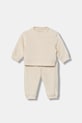 Kojenecká tepláková souprava Calvin Klein Jeans pletenina béžová IN0IN00236.9BYA