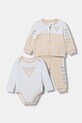 Guess compleu bebe 3-pack bumbac bej H4YW00.KA6W4.9BYA