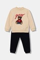 Guess dres bawełniany niemowlęcy aplikacja beżowy H5YI00.KAX74.9BYA