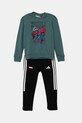 Детский спортивный костюм adidas Marvel узор бирюзовый JM0808