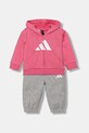 Παιδική φόρμα adidas στάμπα ροζ JM0879