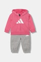 Παιδική φόρμα adidas στάμπα ροζ JM0879