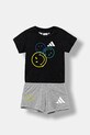 adidas set di lana bambino/a cotone nero JN2154