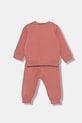 Хлопковый костюм для младенцев Marni MS1B-SET OVERALLS 2 шт M01607 розовый AW25