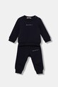 Marni dres bawełniany niemowlęcy MS1B-SET OVERALLS 2-pack bawełna granatowy M01607