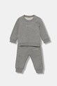 Marni dres bawełniany niemowlęcy MS1B-SET OVERALLS 2-pack bawełna szary M01607