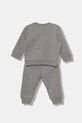 Marni dres bawełniany niemowlęcy MS1B-SET OVERALLS 2-pack M01607 szary AW25