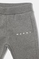Marni dres bawełniany niemowlęcy MS1B-SET OVERALLS 2-pack szary M01607