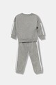 adidas komplet dresowy dziecięcy JV9852 szary AW25