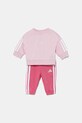 adidas trening bebeluși cu modele roz JV9853