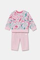 Детский спортивный костюм adidas трикотаж розовый JW2405