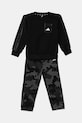 adidas komplet dresowy dziecięcy dzianina czarny JW2456