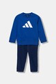Dětská tepláková souprava adidas pletenina námořnická modř JW2461