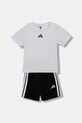 Детски комплект adidas щампа бял JW4973