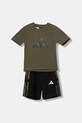 Dětská souprava adidas JW5001 zelená AW25