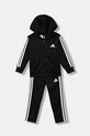 Dječja trenirka adidas natpis crna JX8752