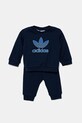 Tepláková súprava pre bábätká adidas Originals s elastanom tmavomodrá JY0138
