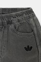 Detská bavlnená súprava adidas Originals sivá JY3546