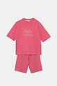 Detská bavlnená súprava adidas Originals KA0222 ružová AW25