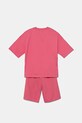 Pamučna dječja trenirka adidas Originals KA0222 roza AW25