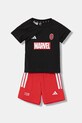 adidas set de bumbac pentru copii Marvel bumbac rosu JW9968