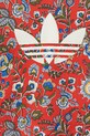 Detská bavlnená súprava adidas Originals červená JY3016