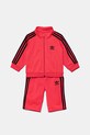 Детски анцуг adidas Originals трикотаж червен JY0022
