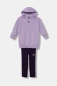 Dětská tepláková souprava adidas pletenina fialová JX0202