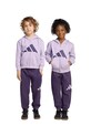Dětská tepláková souprava adidas pletenina fialová JX8772