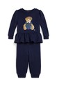 Polo Ralph Lauren komplet dresowy dziecięcy dzianina granatowy 310978918001
