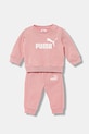Puma dres niemowlęcy MINICATS ESS Crew Set FL INF dzianina różowy 686280