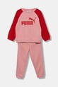 Детски анцуг Puma MINICATS ESS Raglan Crew Set FL INF трикотаж розов 686281