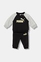 Puma dres dziecięcy MINICATS ESS Raglan Crew Set FL INF dzianina czarny 686281