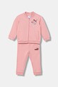 Dětská tepláková souprava Puma MINICATS Full-Zip Set FL INF pletenina růžová 689732