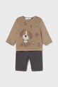 Mayoral Newborn compleu bebe bumbac maro 2583.1Q.Newborn.9BYA